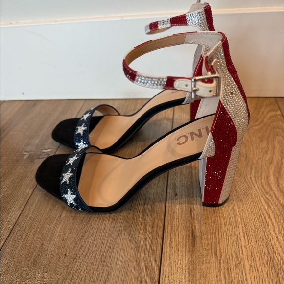 INC International Concepts Patriotic Striped Heels - Picture 2 of 4